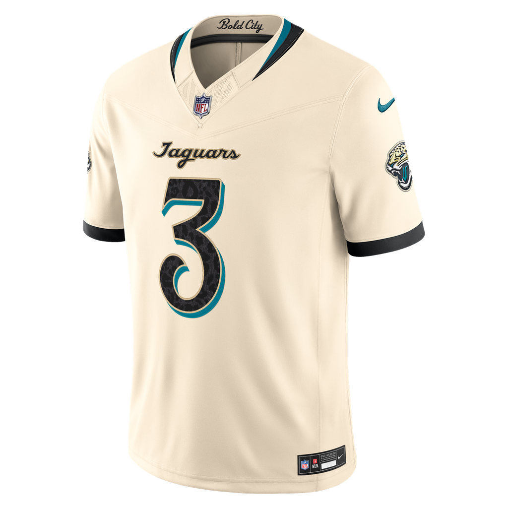 Jacksonville Jaguars Jakobi Meyers Nike Natural 2026 Rivalries Collection Stitched Limited Jersey