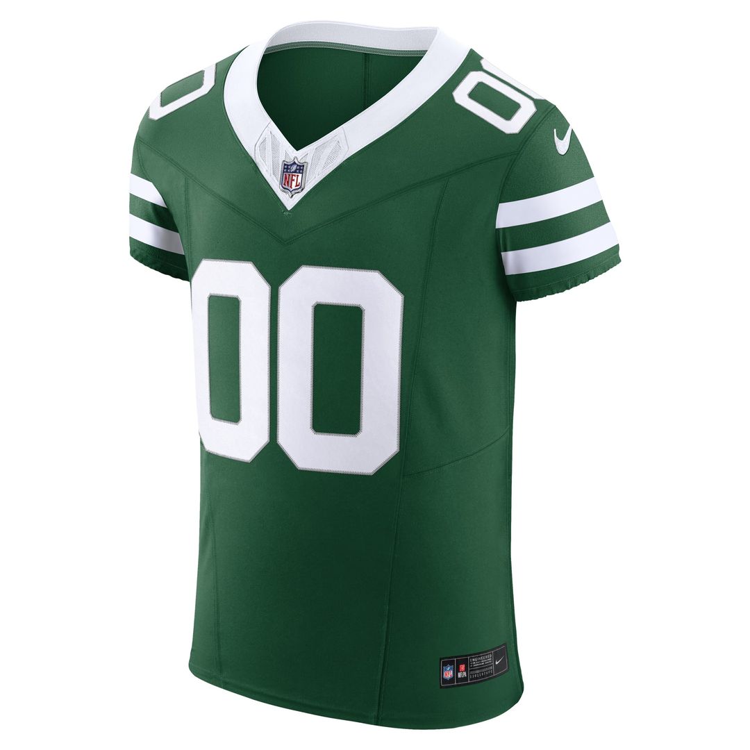 New York Jets Nike Legacy Black Alternate Vapor F.U.S.E. Elite Custom Jersey