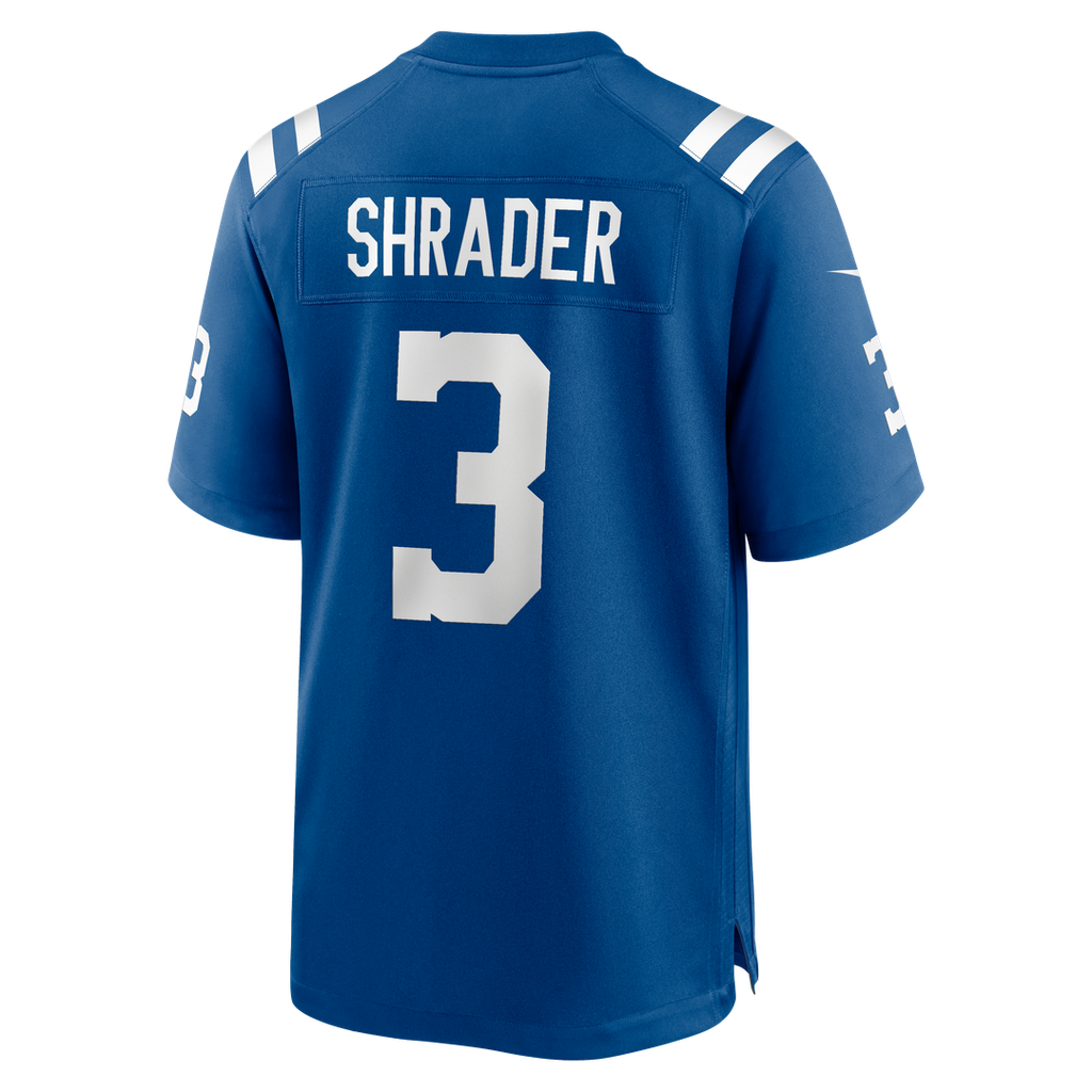 Indianapolis Colts Spencer Shrader Nike Royal Team Game Jersey