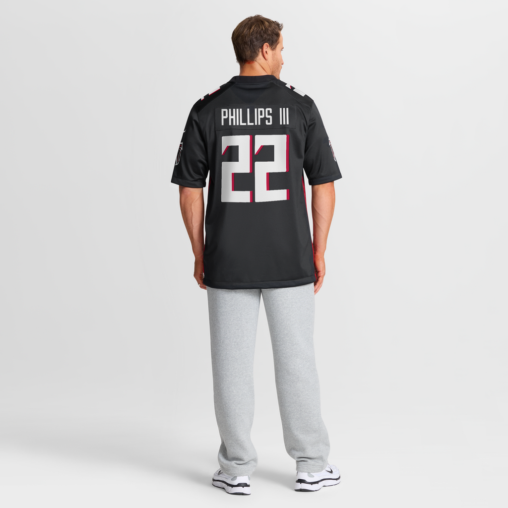 Atlanta Falcons Clark Phillips III Nike Black Team Game Jersey