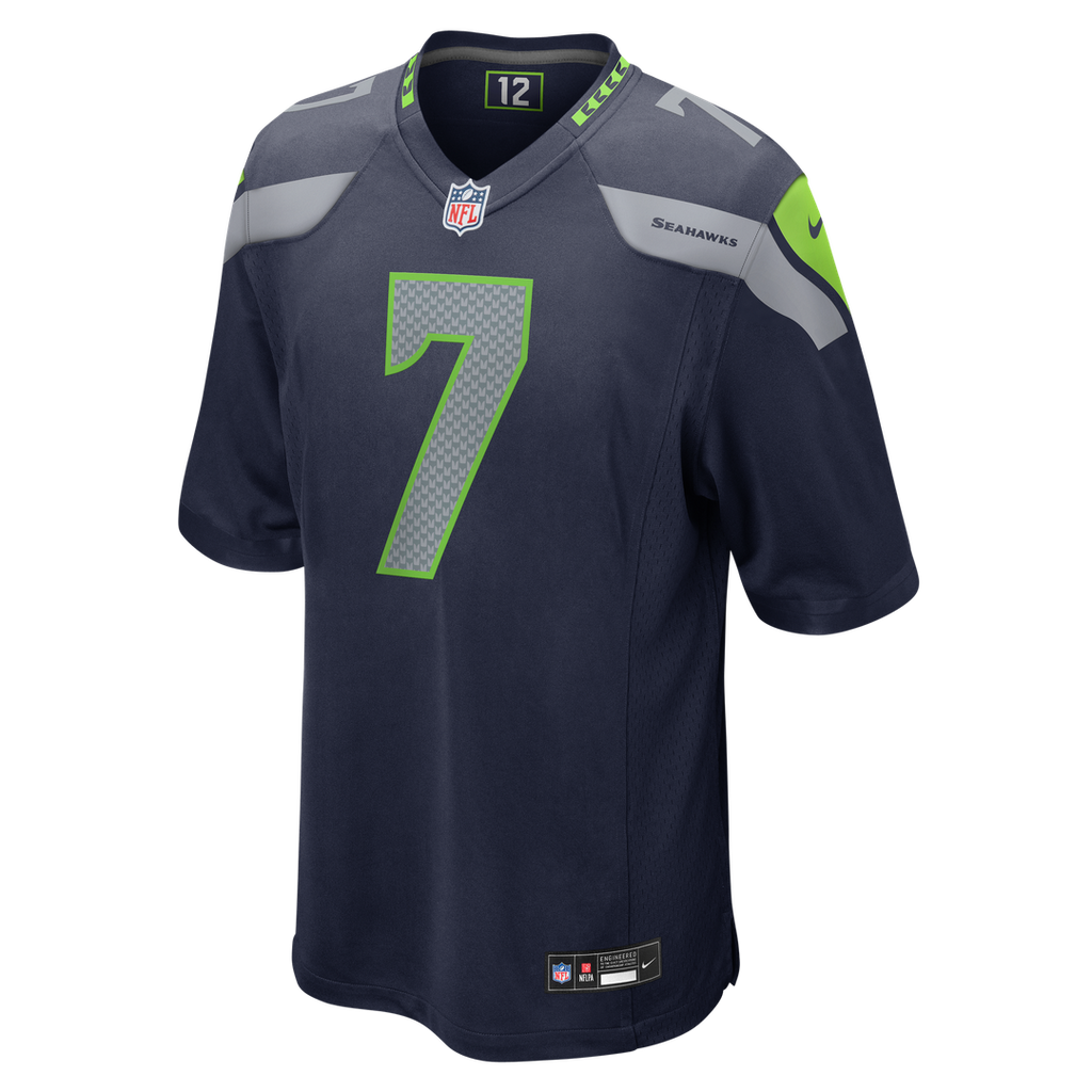Seattle Seahawks Uchenna Nwosu Nike College Navy Team Game Jersey
