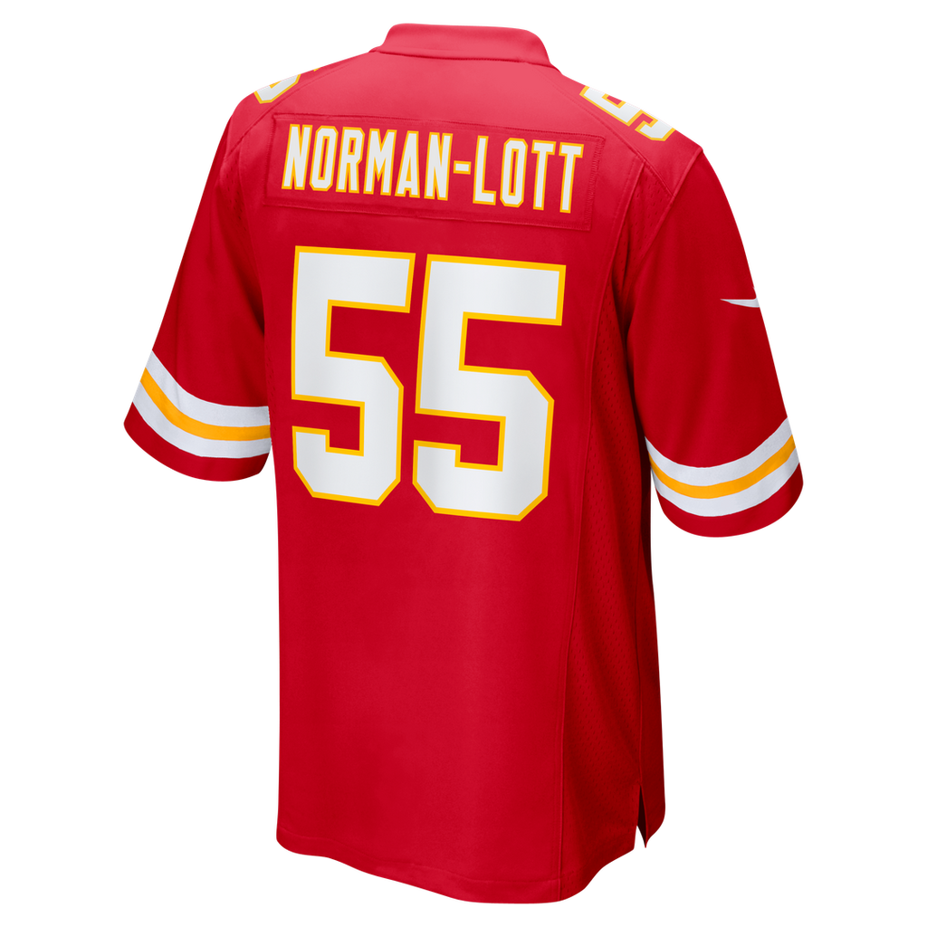 Kansas City Chiefs Omarr Norman-Lott Nike Red Team Game Jersey
