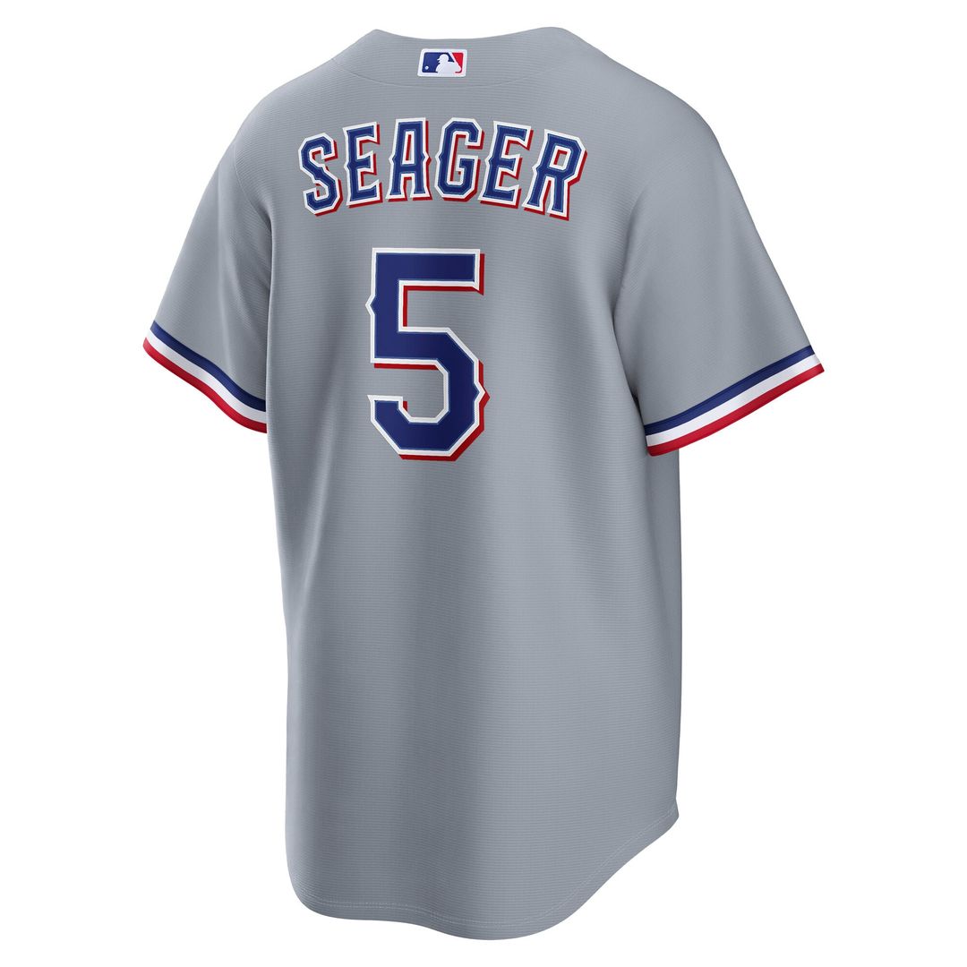 Texas Rangers Corey Seager Nike Gray Road Replica Jersey