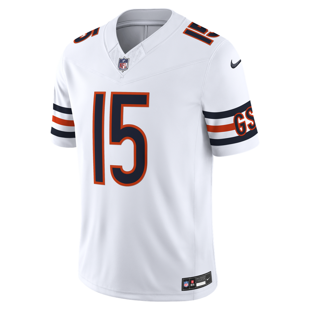 Chicago Bears Rome Odunze Nike White Vapor F.U.S.E. Stitched Limited Jersey