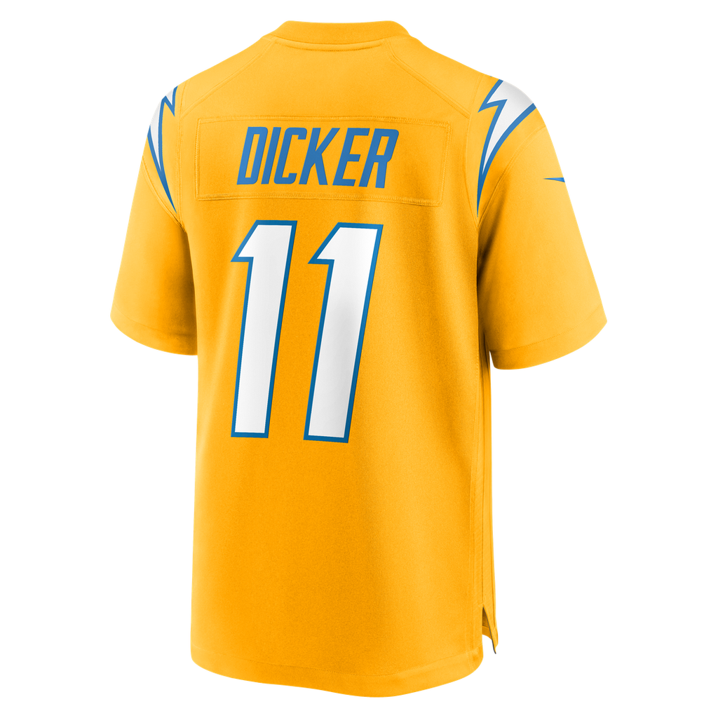 Los Angeles Chargers Cameron Dicker Nike Gold Alternate Game Jersey