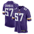 Minnesota Vikings Chaz Chambliss Nike Purple Team Game Jersey