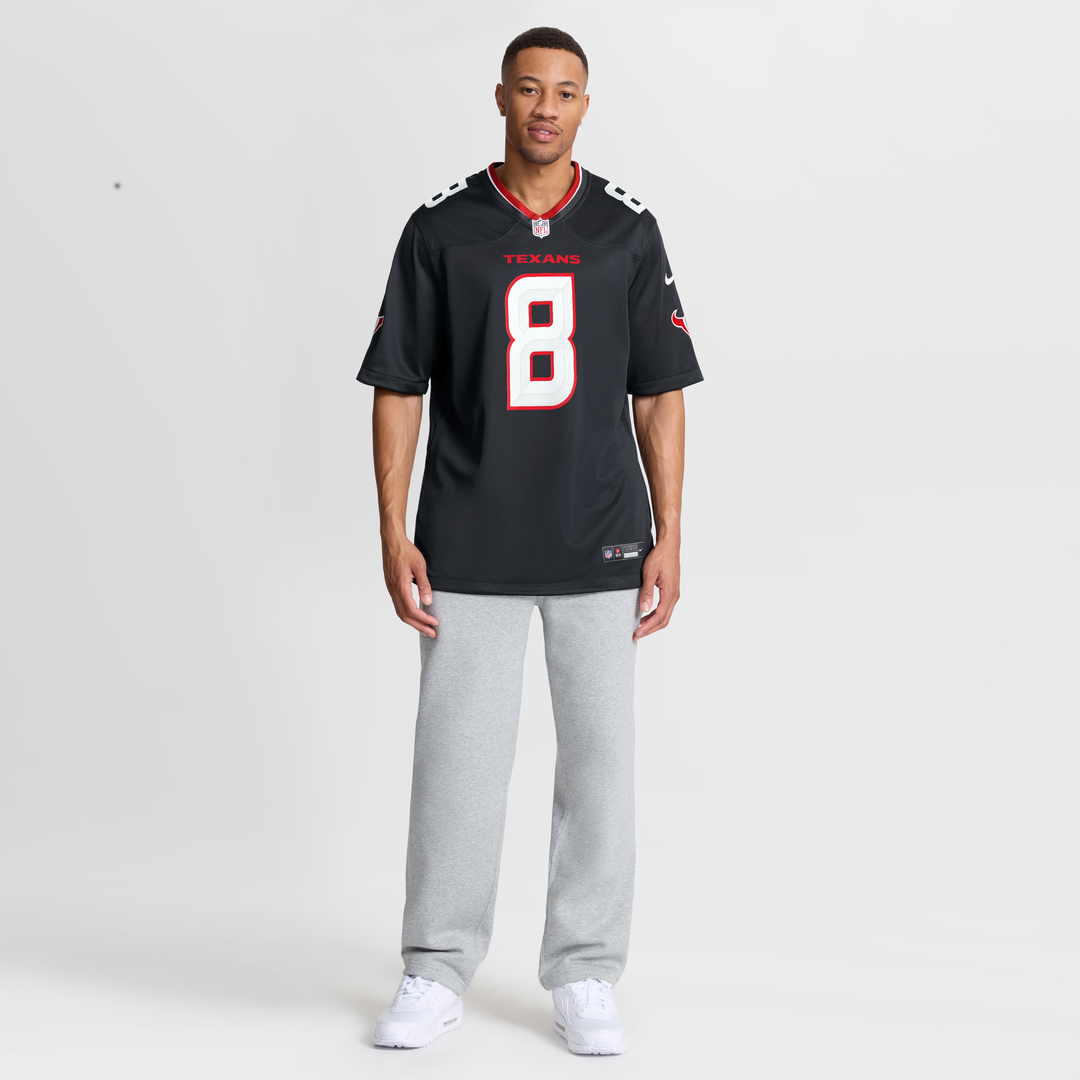 Houston Texans Cade Stover Nike Navy Team Game Jersey