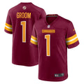 Washington Commanders Number 1 Groom Nike Burgundy Game Jersey
