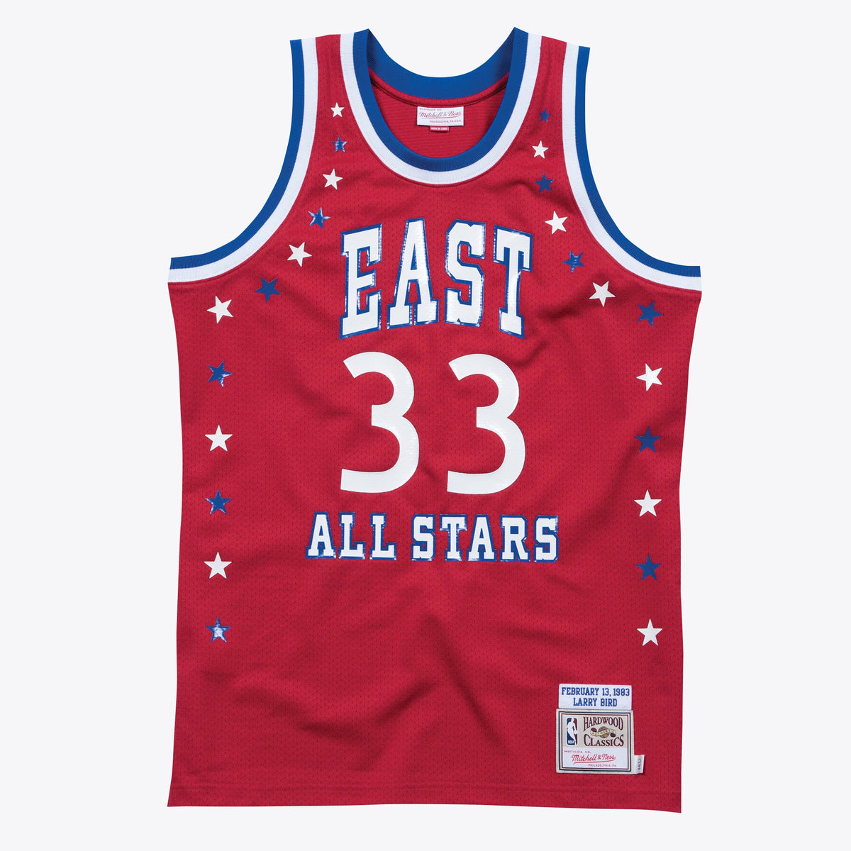 NBA All-Star East Larry Bird Authentic All-Star Jersey By Mitchell & Ness - Scarlett