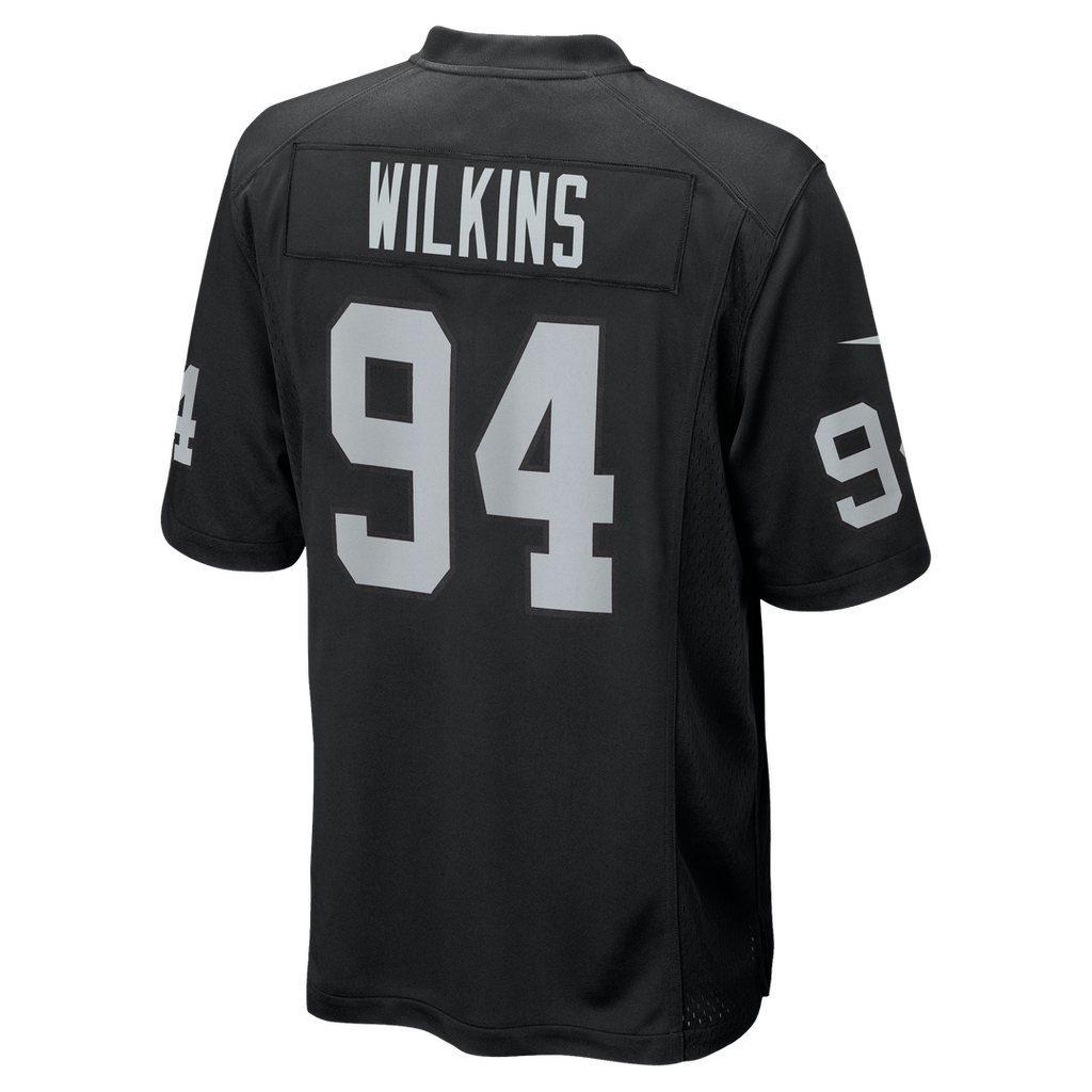 Las Vegas Raiders Christian Wilkins Nike Black Team Game Jersey