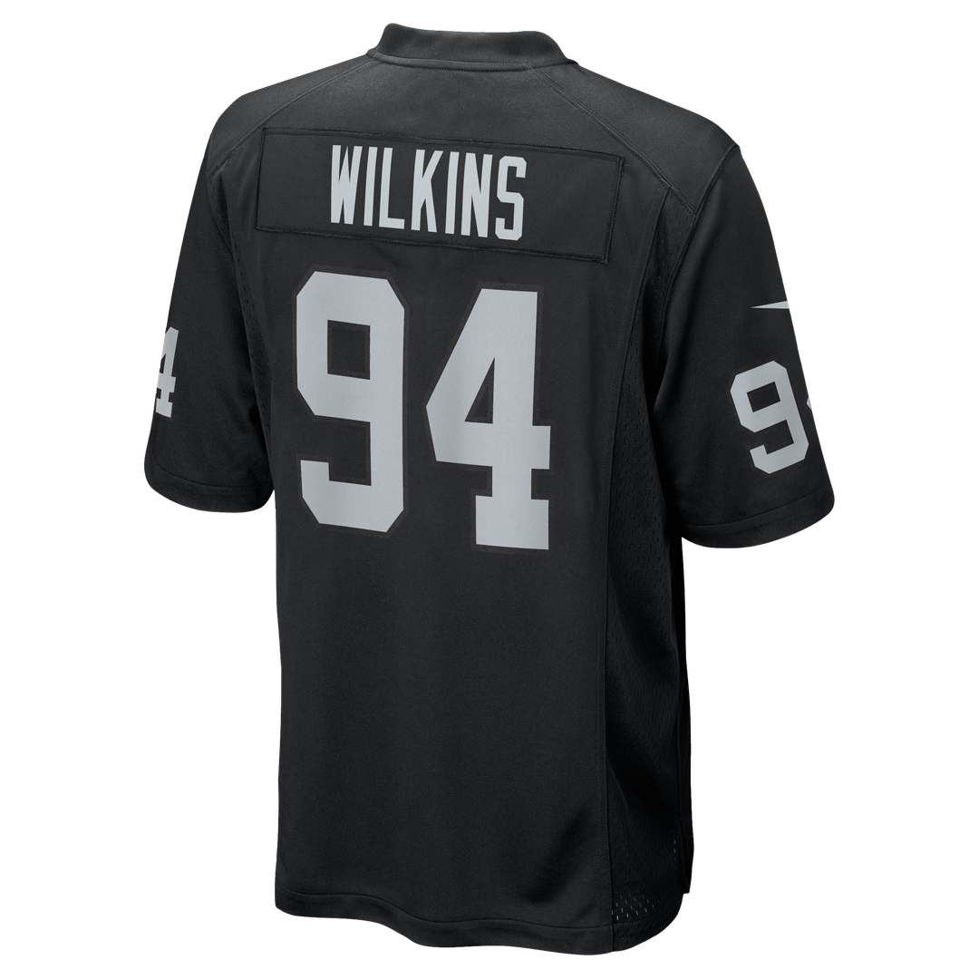 Las Vegas Raiders Christian Wilkins Nike Black Team Game Jersey