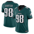 Philadelphia Eagles Jalen Carter Nike Midnight Green Team Vapor F.U.S.E. Stitched Limited Jersey