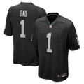 Las Vegas Raiders Number 1 Dad Nike Black Game Jersey