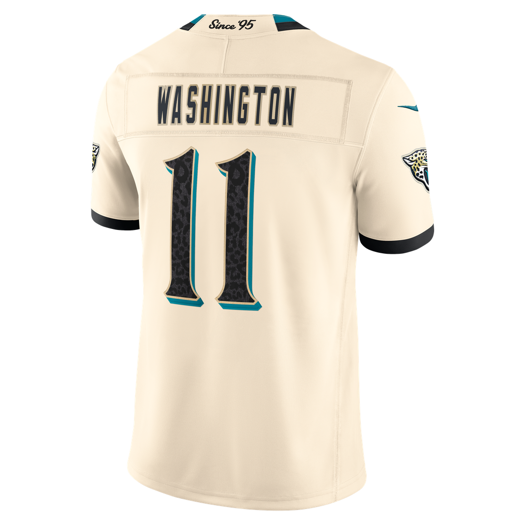 Jacksonville Jaguars Parker Washington Nike Natural 2026 Rivalries Collection Stitched Limited Jersey