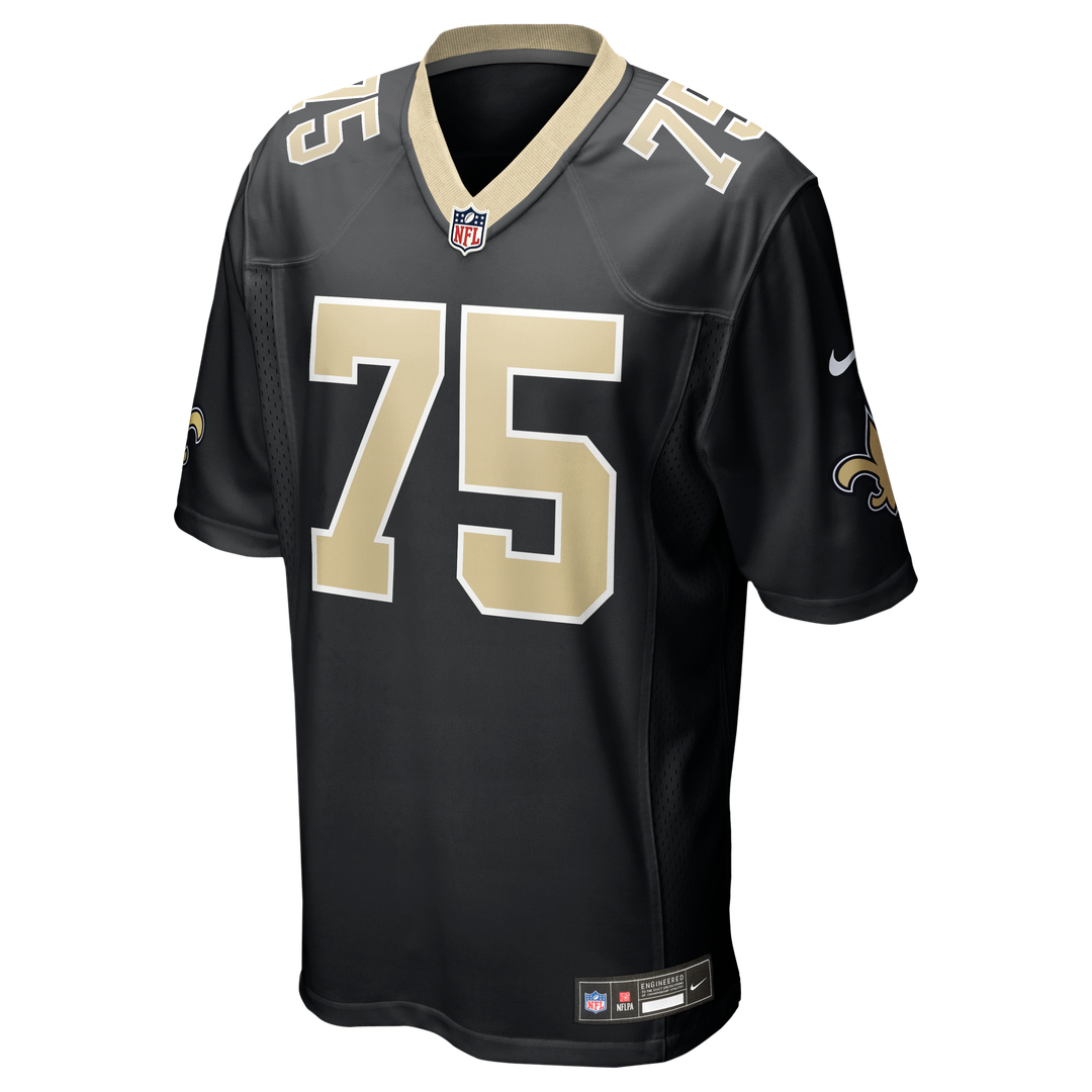 New Orleans Saints Taliese Fuaga Nike Black Player Game Jersey