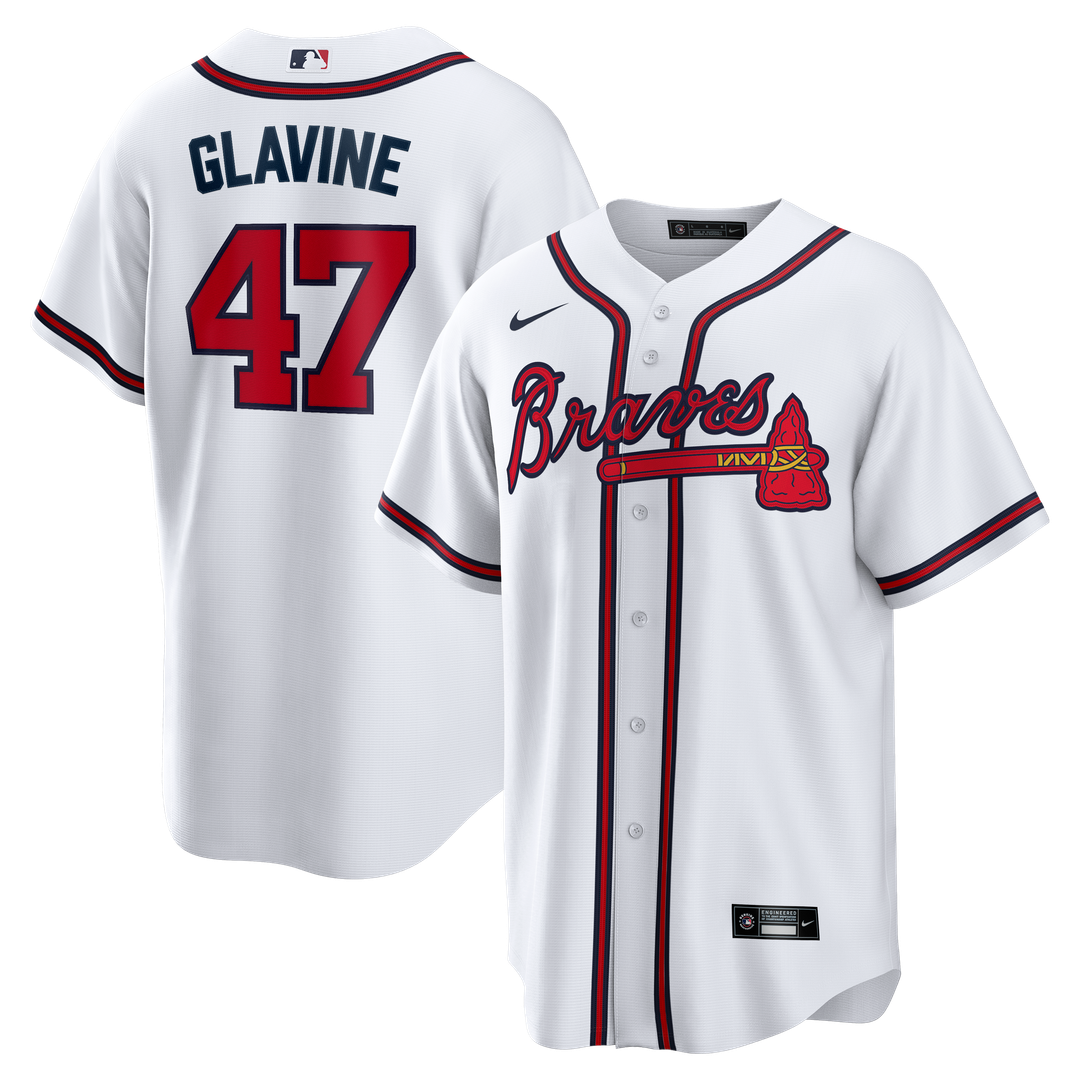 Atlanta Braves Tom Glavine Nike White Home Retired Player Replica Jersey