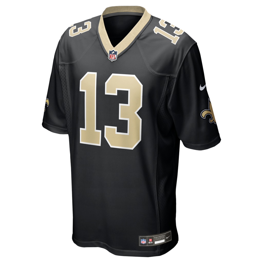 New Orleans Saints Velus Jones Jr. Nike Black Team Game Jersey