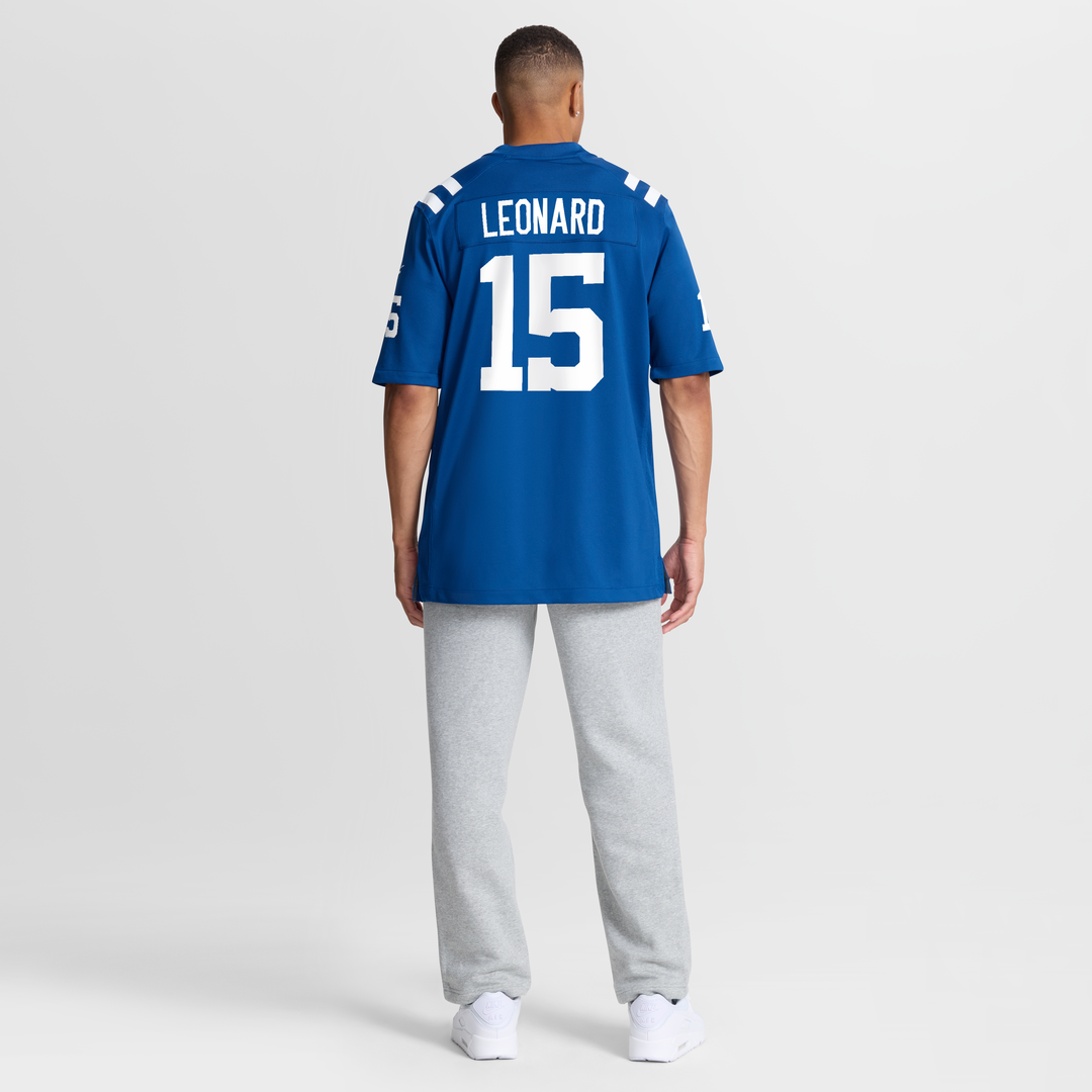 Indianapolis Colts Riley Leonard Nike Royal Team Game Jersey
