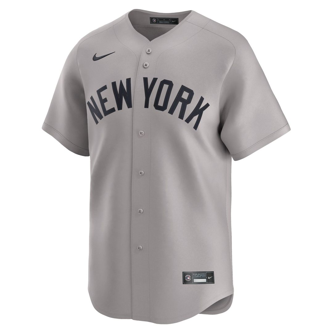 New York Yankees Anthony Volpe Nike Gray Away Limited Player Jersey