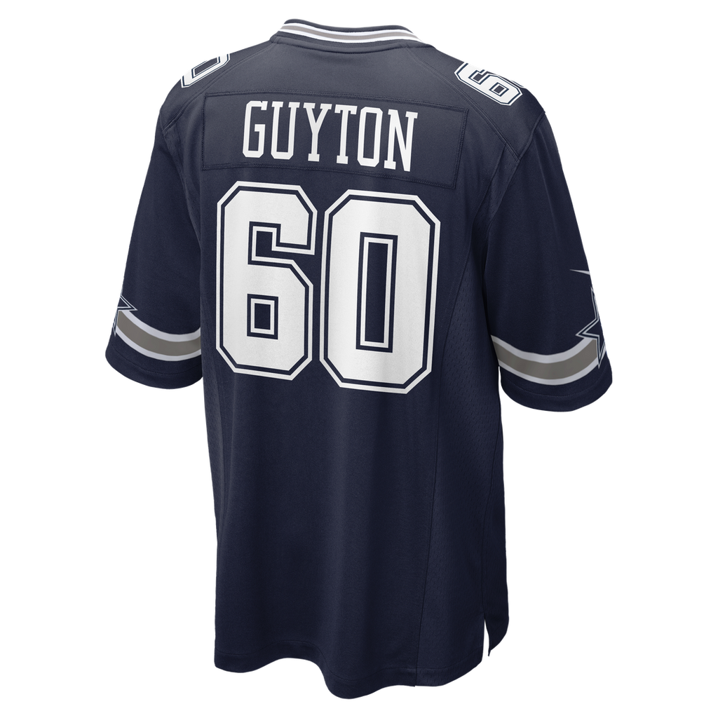 Dallas Cowboys Tyler Guyton Nike Navy Player Game Jersey