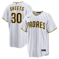 San Diego Padres Gavin Sheets Nike White Home Replica Jersey