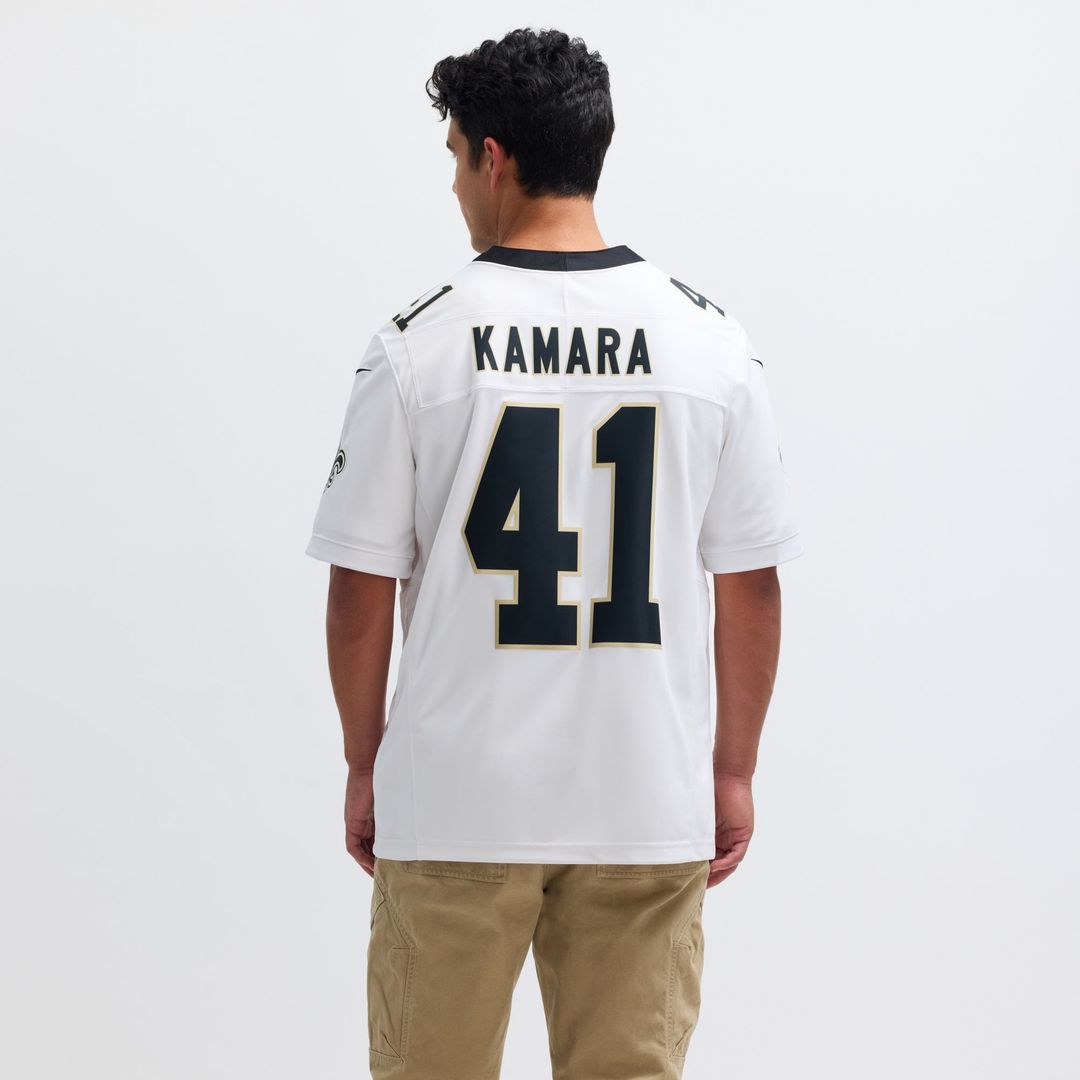 New Orleans Saints Alvin Kamara Nike White Vapor F.U.S.E. Limited Jersey