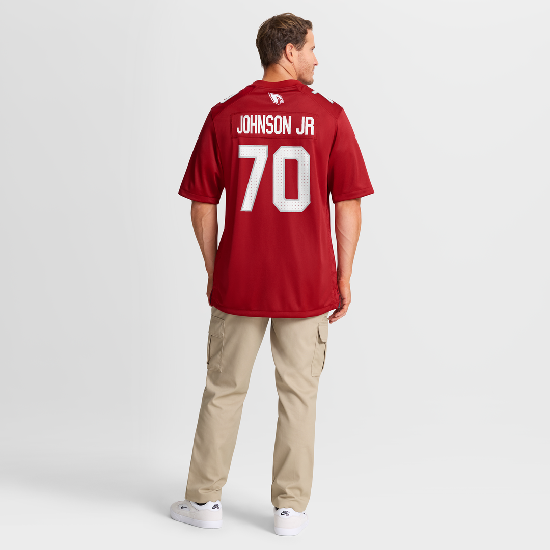 Arizona Cardinals Paris Johnson Jr. Nike Cardinal Game Jersey