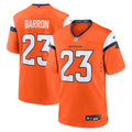 Denver Broncos Jahdae Barron Nike Orange Game Player Jersey