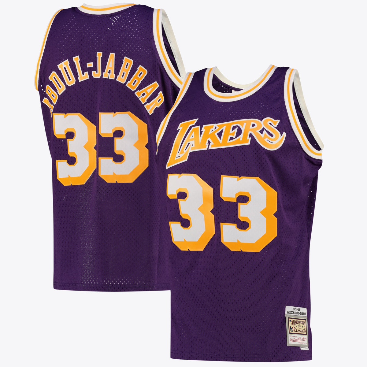 Los Angeles Lakers Kareem Abdul-Jabbar Alternate Swingman Jersey By Mitchell & Ness - Purple