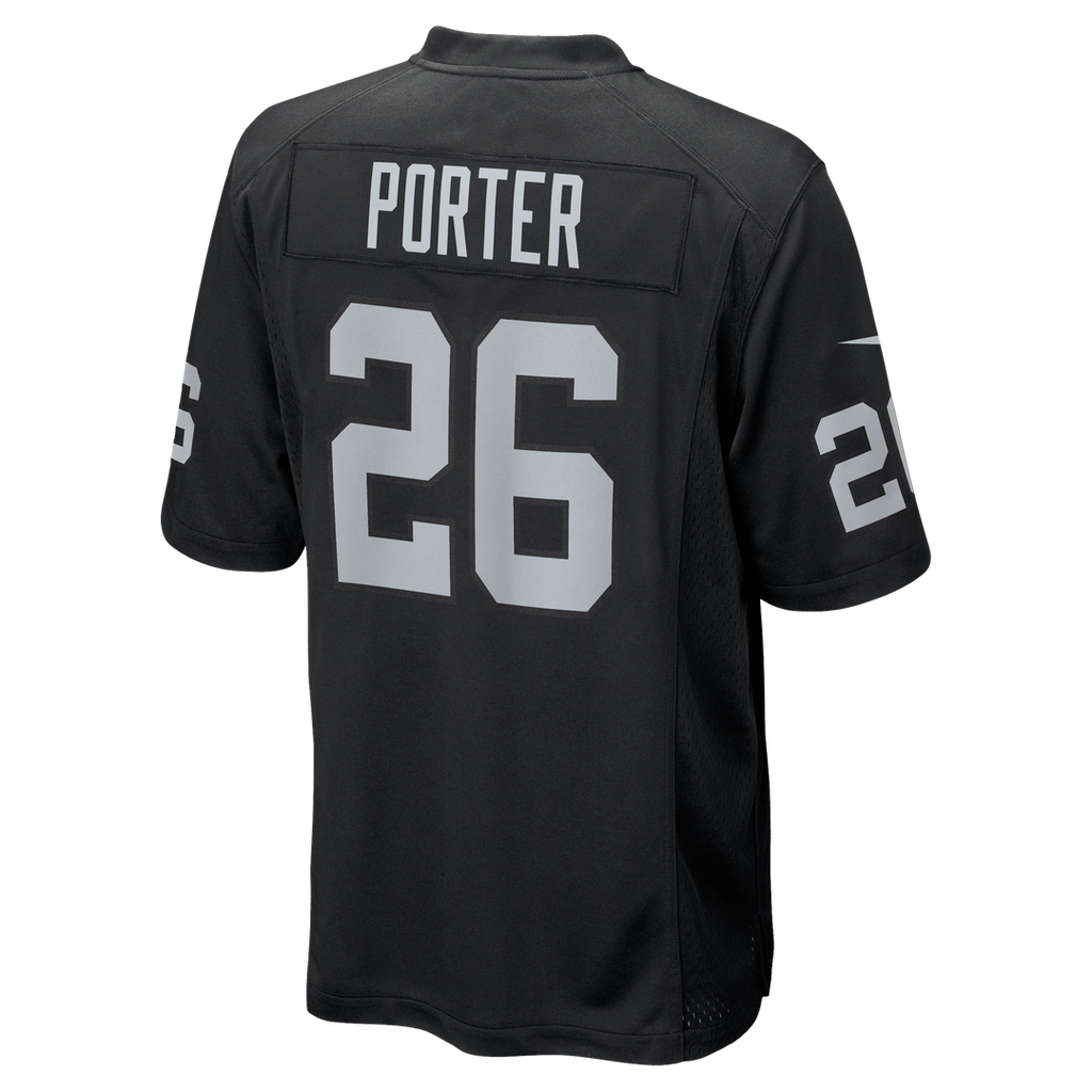 Las Vegas Raiders Darien Porter Nike Black Team Game Jersey