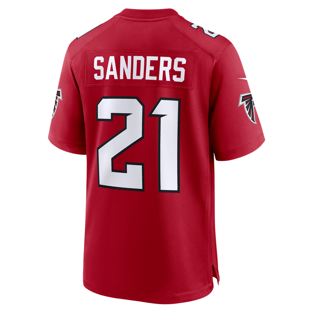 Atlanta Falcons Deion Sanders Nike Red Retired Player Game Jersey