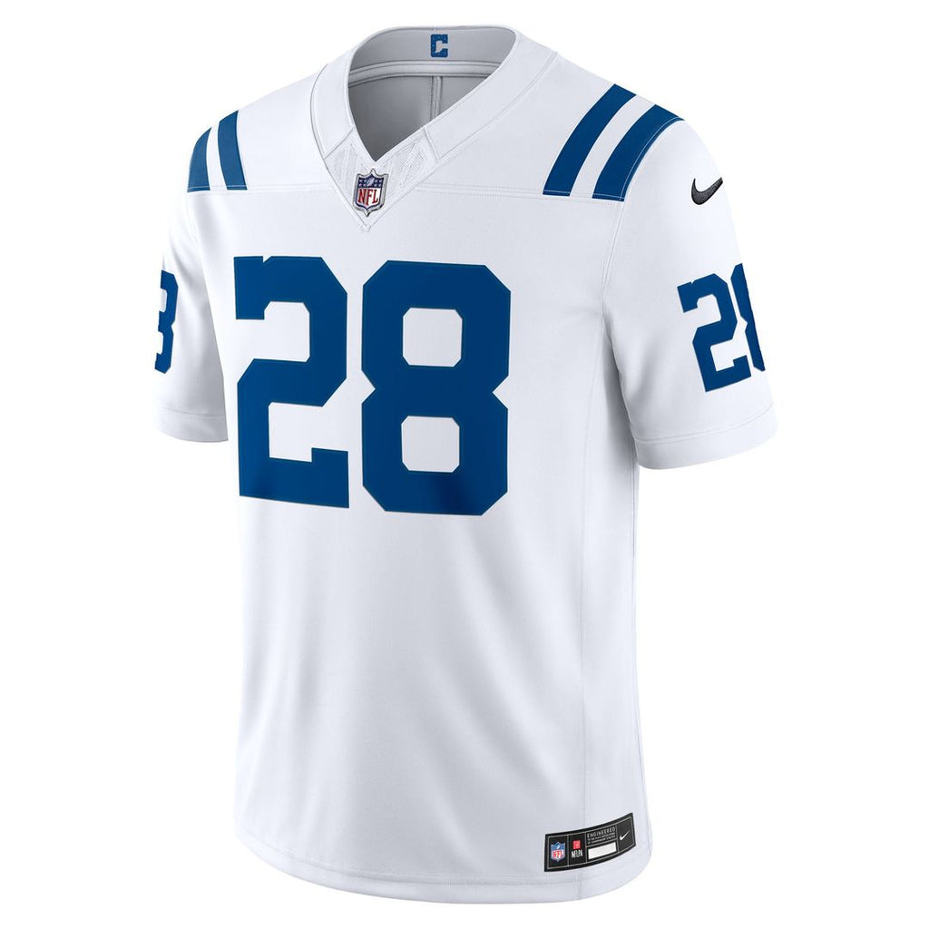 Indianapolis Colts Jonathan Taylor Nike White Vapor F.U.S.E. Stitched Limited Jersey