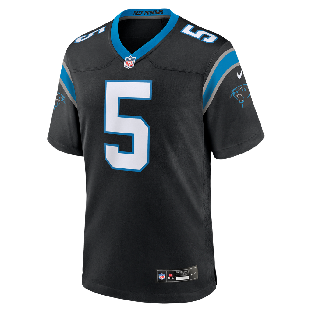 Carolina Panthers Jaelan Phillips Nike Black Game Jersey