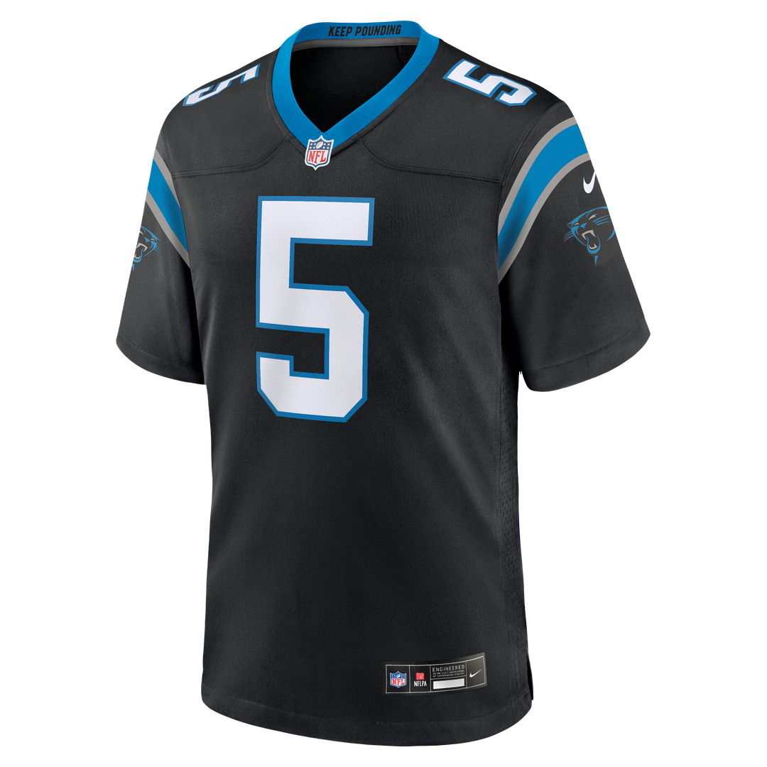 Carolina Panthers Jaelan Phillips Nike Black Game Jersey