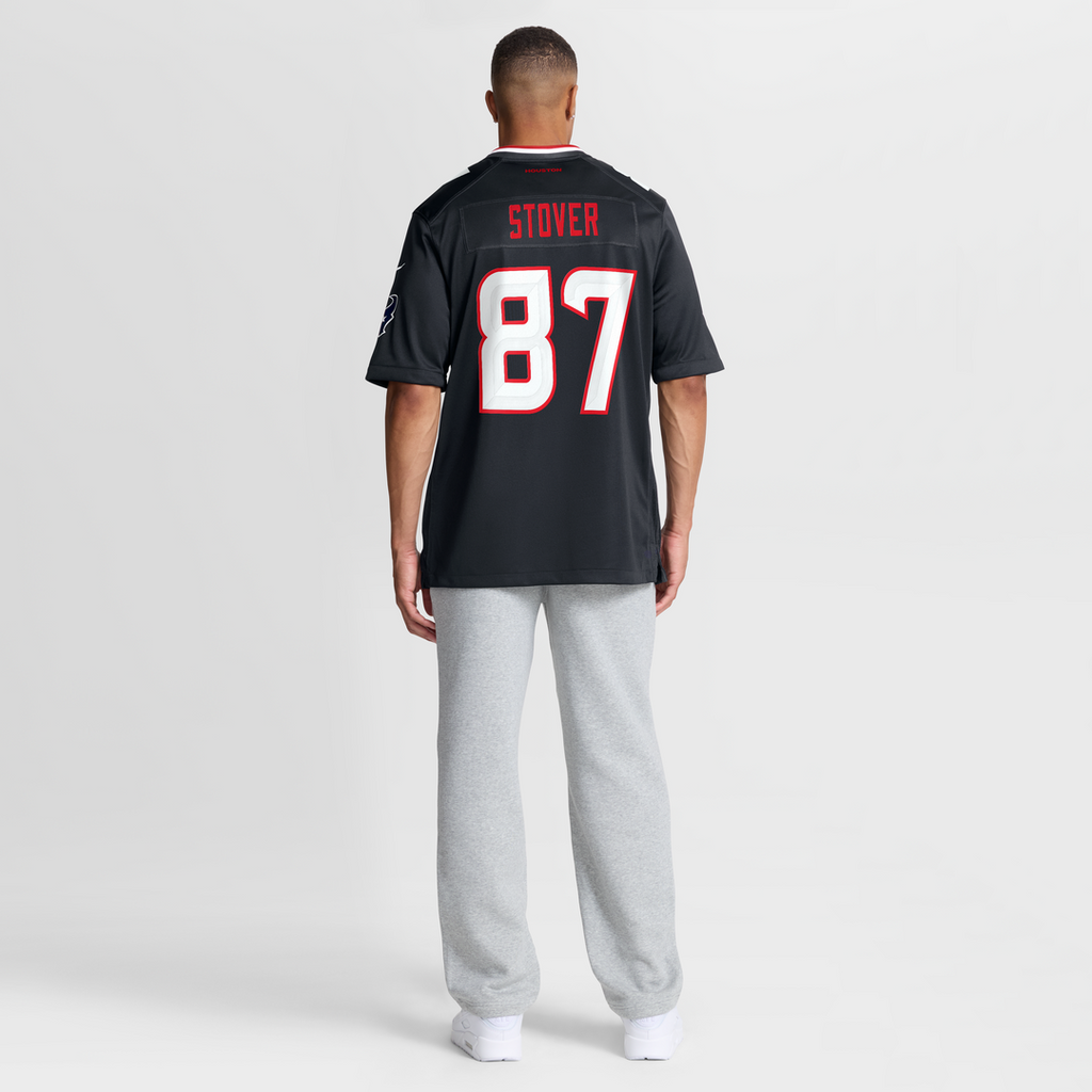 Houston Texans Cade Stover Nike Navy Game Jersey