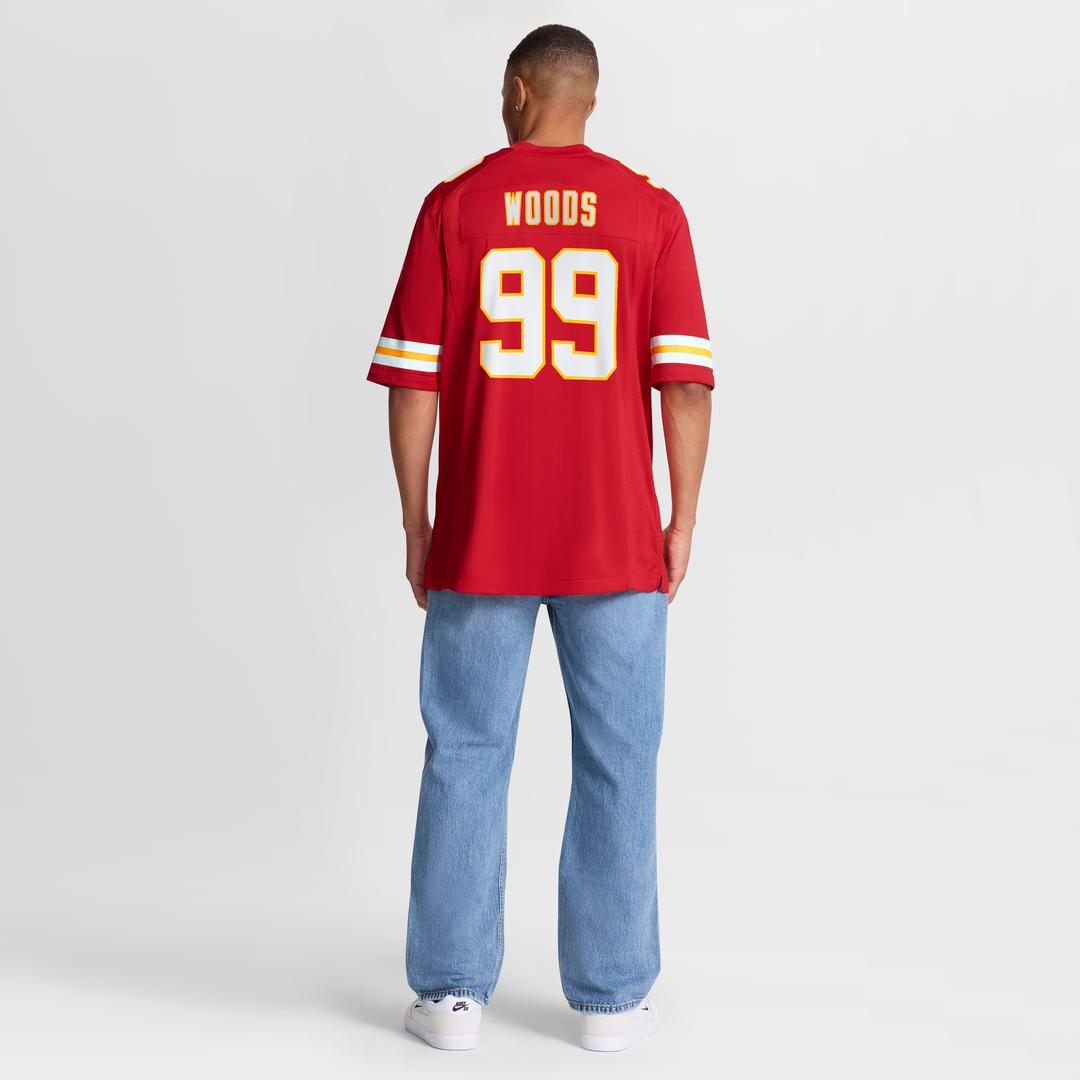 Kansas City Chiefs Peter Woods Nike Red Team Game Jersey