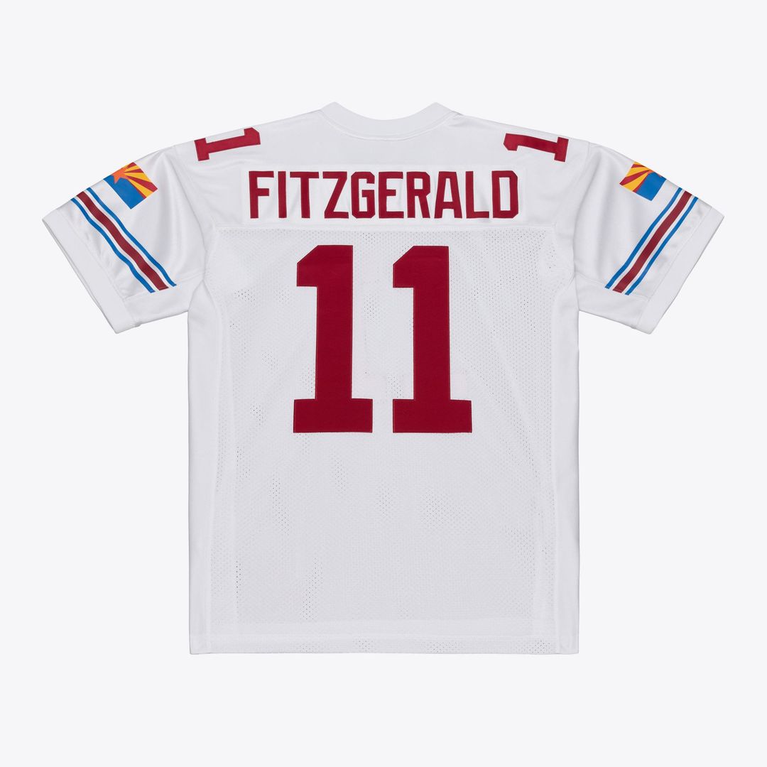 Arizona Cardinals Larry Fitzgerald Mitchell & Ness White 2004 Authentic Throwback Jersey