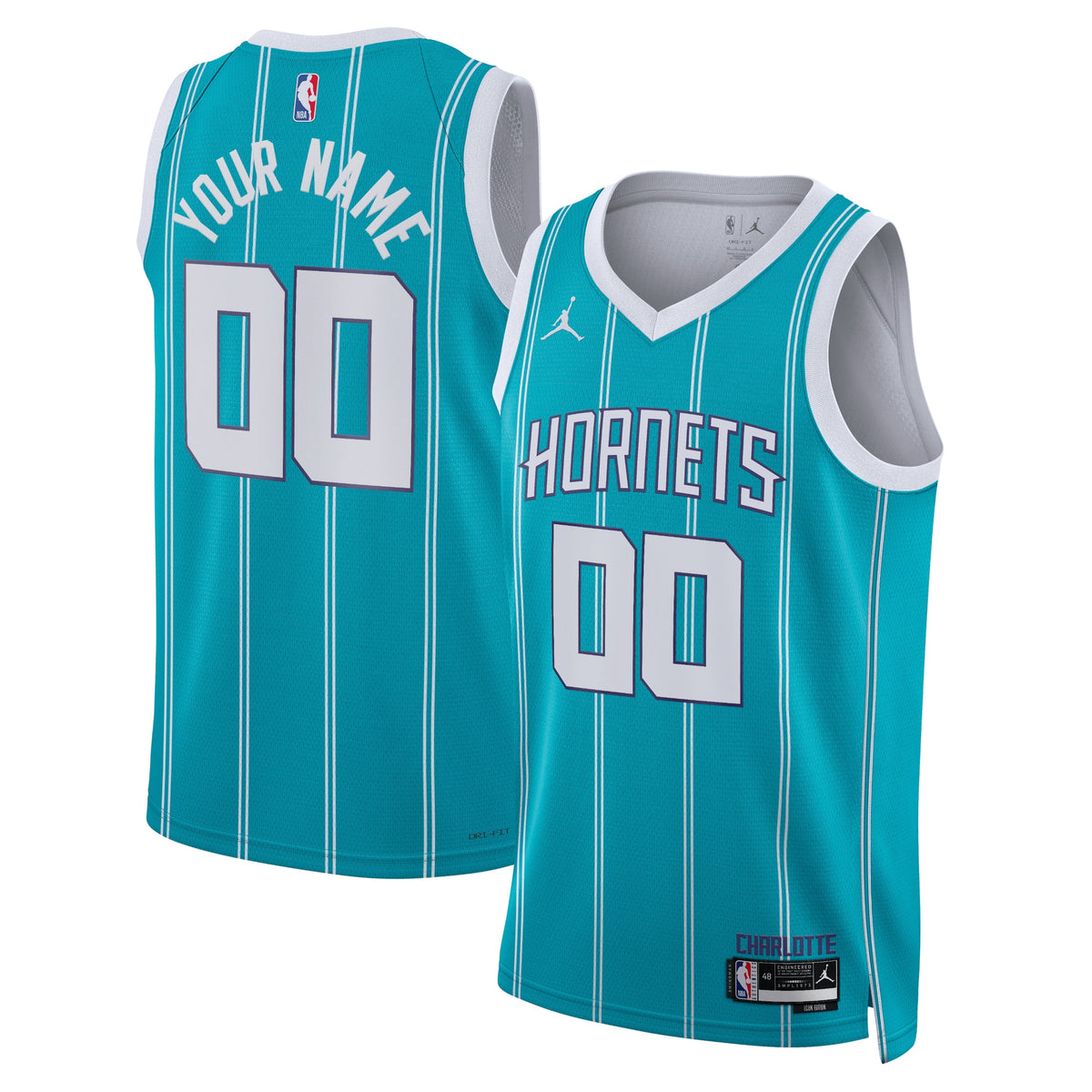 Charlotte Hornets Jordan Icon Edition Swingman Jersey - Custom - Unisex