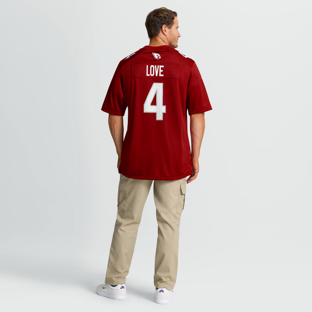 Arizona Cardinals Jeremiyah Love Nike Black Alternate Game Player Jersey