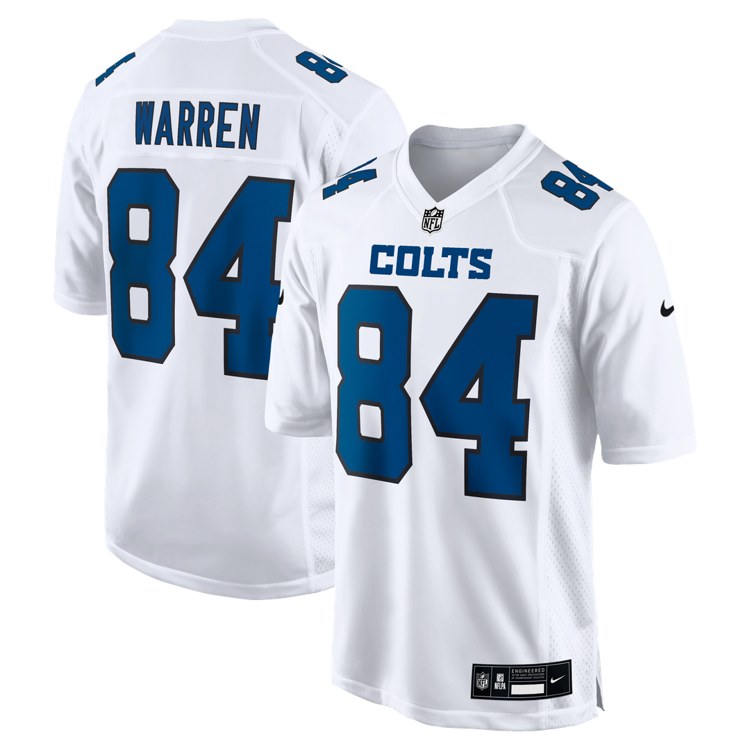 Indianapolis Colts Tyler Warren Nike Carbon Black Fashion Game Jersey