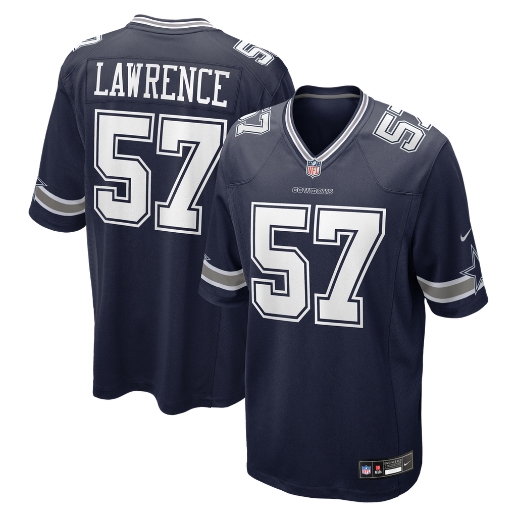 Dallas Cowboys Malachi Lawrence Nike Navy Team Game Jersey