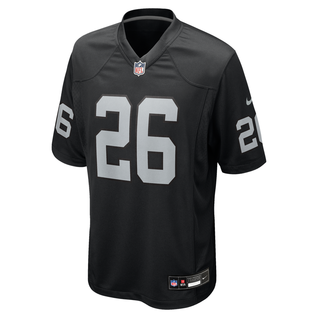 Las Vegas Raiders Darien Porter Nike Black Team Game Jersey