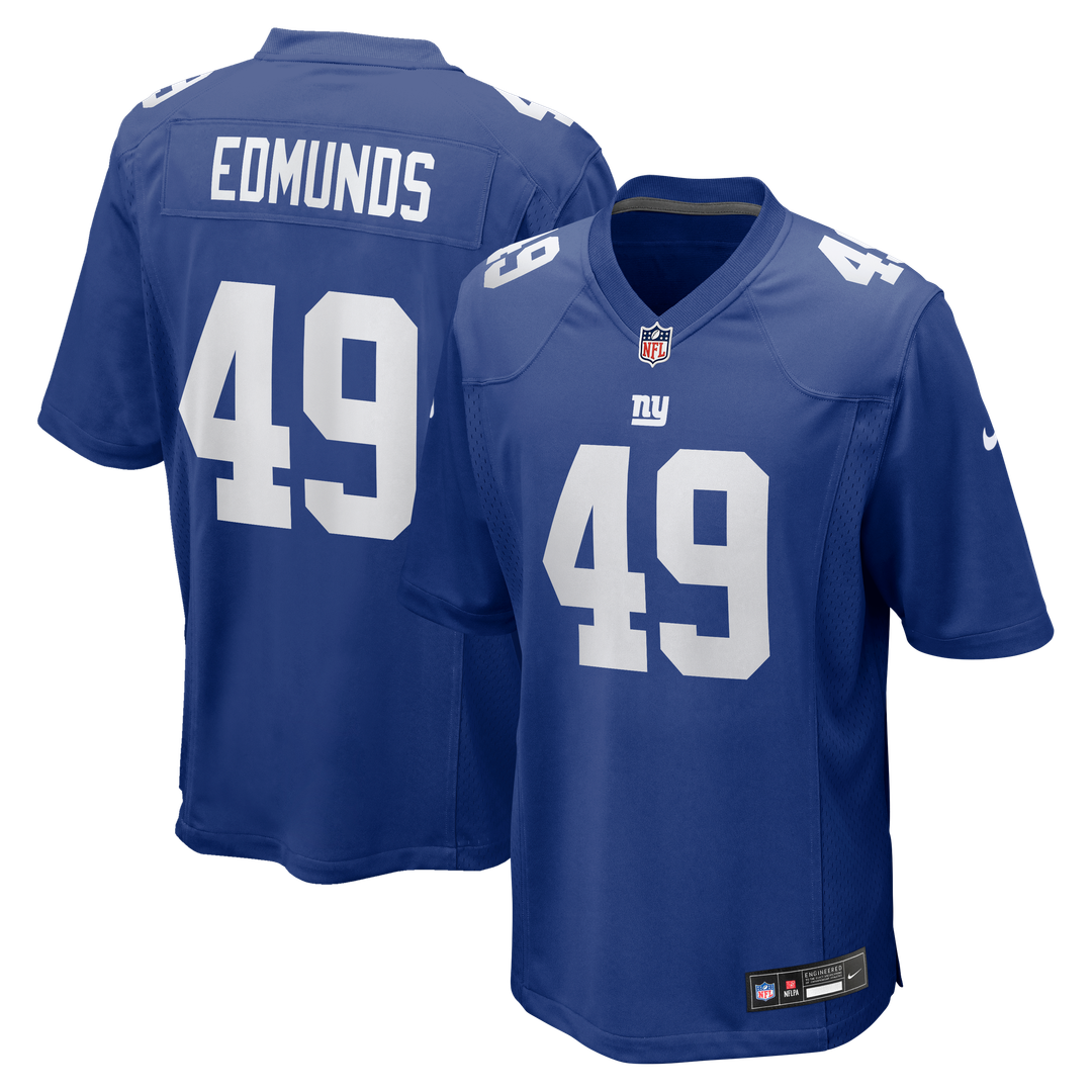 New York Giants Tremaine Edmunds Nike Royal Team Game Jersey