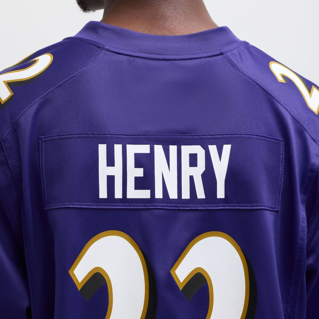Baltimore Ravens Derrick Henry Nike Purple Game Player Jersey