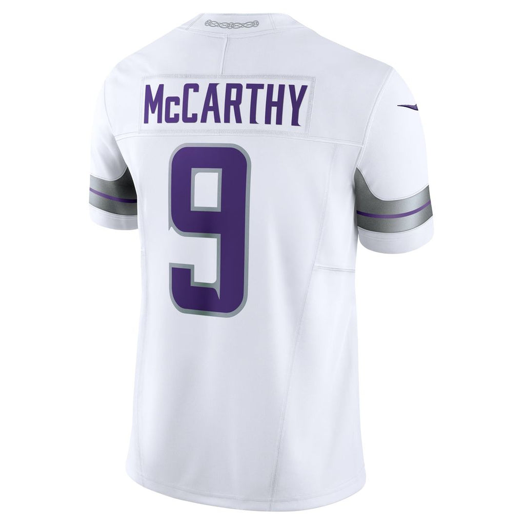 Minnesota Vikings J.J. McCarthy Nike White Vapor F.U.S.E. Limited Jersey