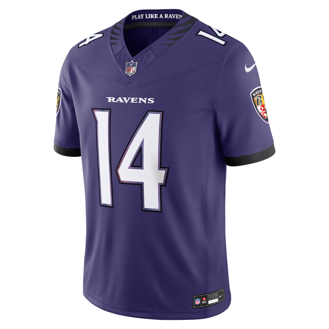 Baltimore Ravens Kyle Hamilton Nike Black Alternate Vapor F.U.S.E. Stitched Limited Jersey