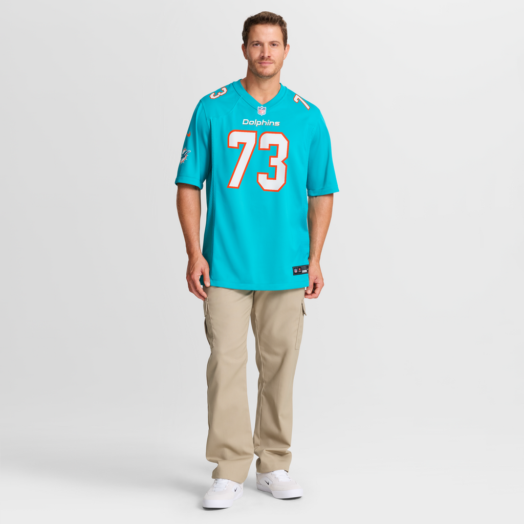 Miami Dolphins Austin Jackson Nike Aqua Game Jersey