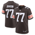 Cleveland Browns Zion Johnson Nike Brown Team Game Jersey