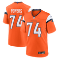 Denver Broncos Ben Powers Nike Orange Team Game Jersey