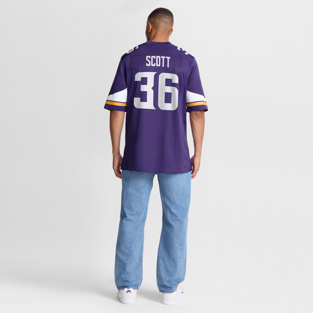 Minnesota Vikings Zavier Scott Nike Purple Team Game Jersey